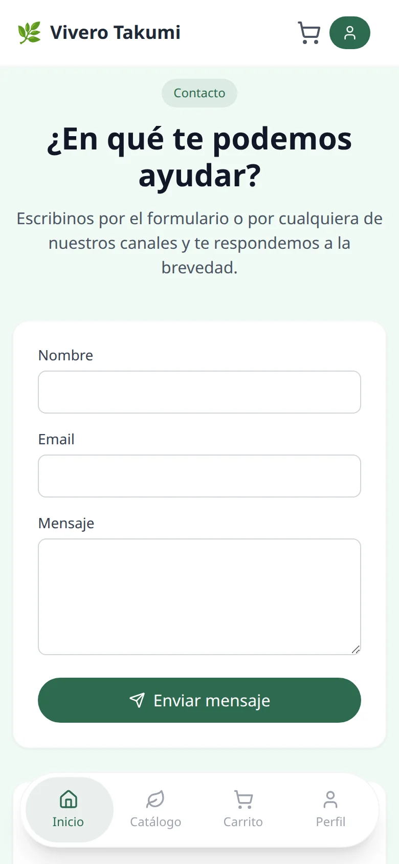 Vivero Takumi - Venta de Plantas y Servicios de Jardinería — pantalla mobile 4