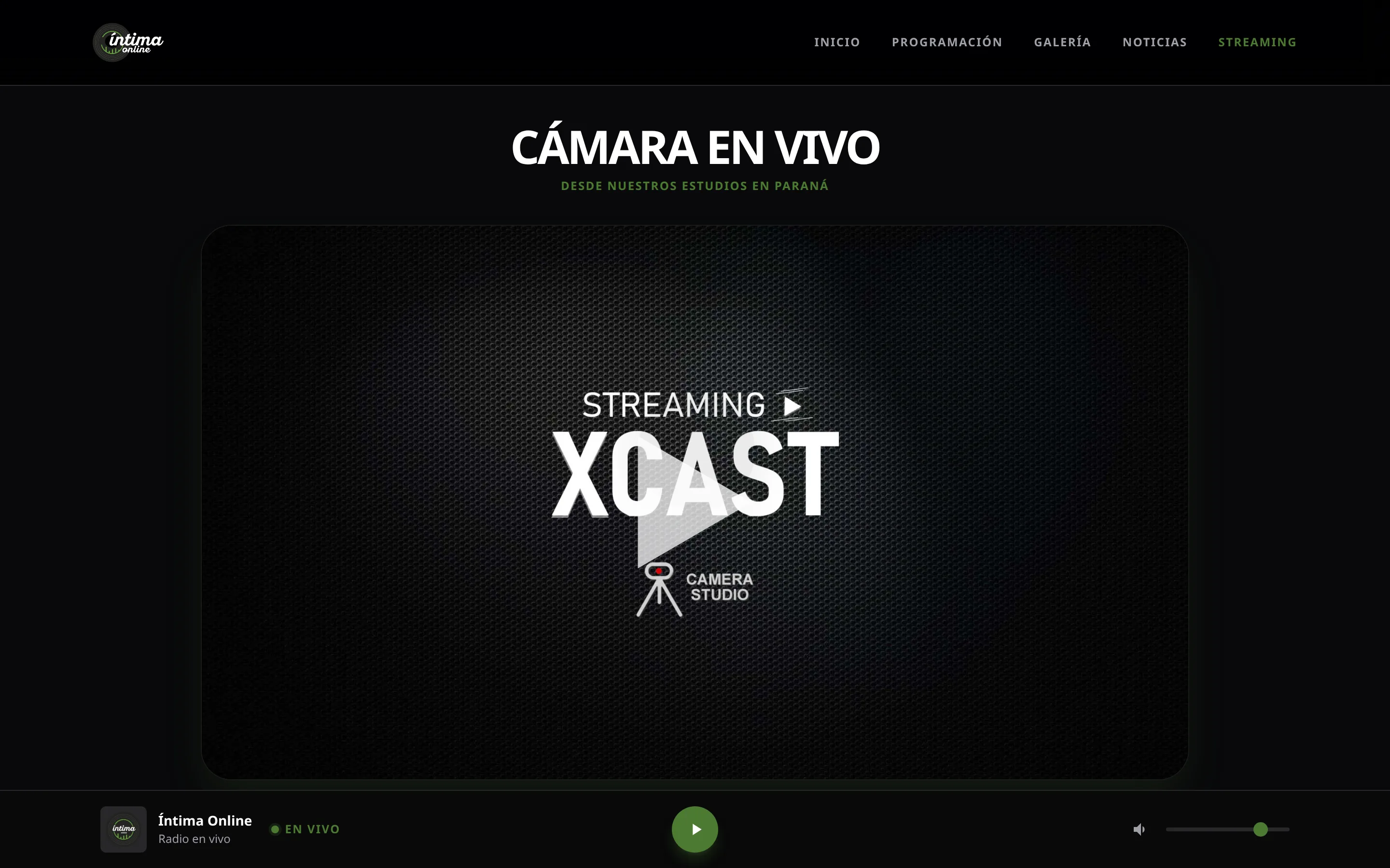 Intima Online Radio — captura 3