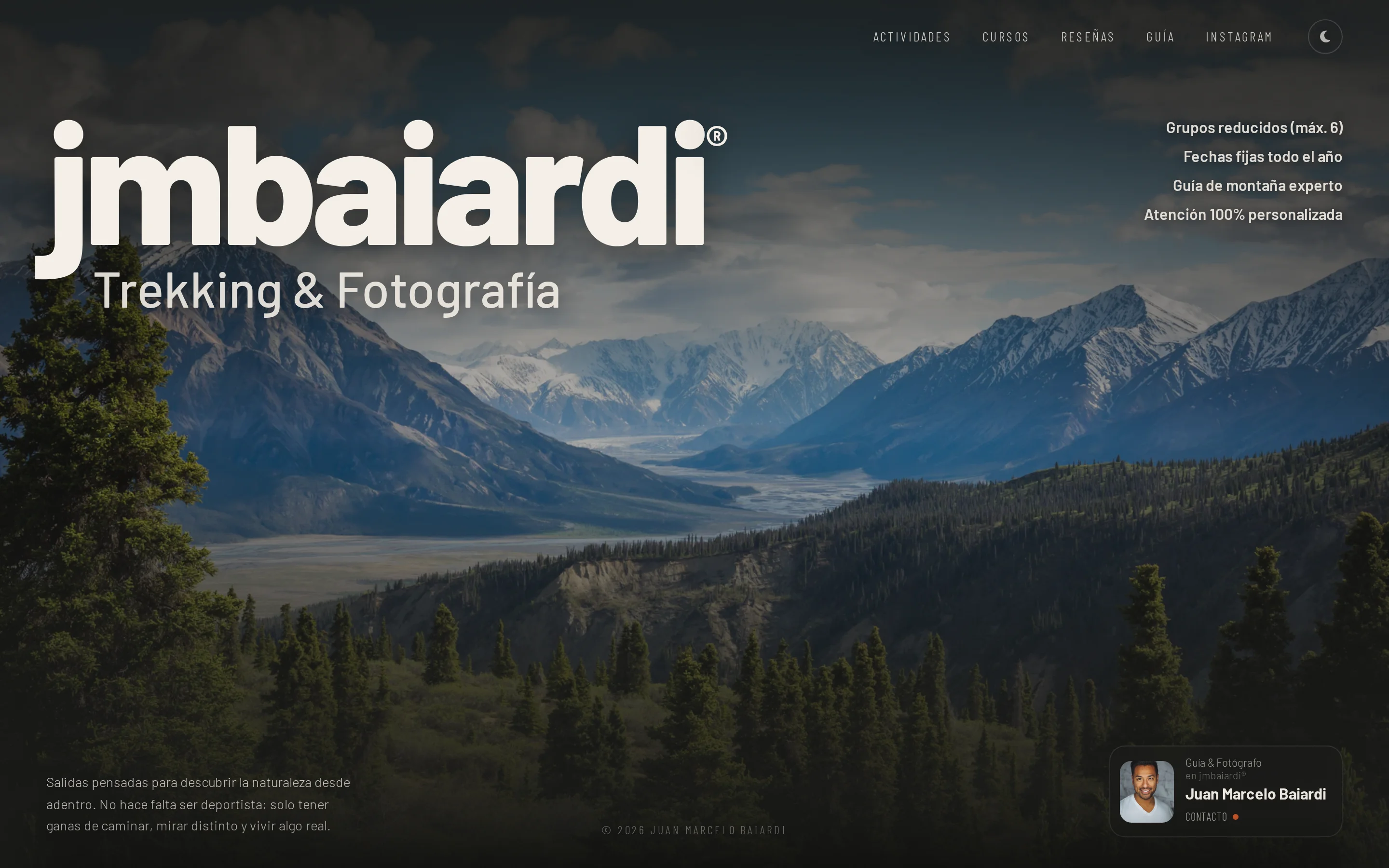 Juan Marcelo Baiardi - Trekking & Fotografía — captura 1